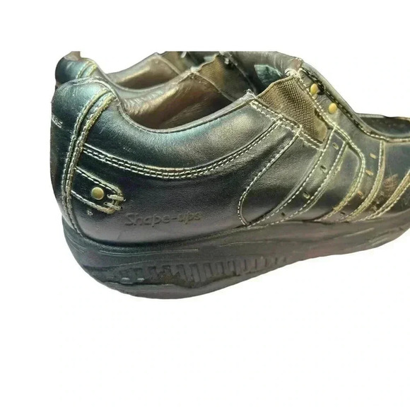 Skechers Men's Size 12 Shape-Ups Rocker Toning Shoe 66501 Strider Brown Leather - Picture 4 of 13